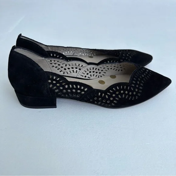 Boden Esme Low Heels Black Suede - Picture 3 of 8